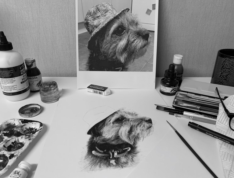 Painting in progress image